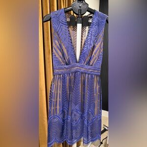 BCBGMaxAzria Royal Blue / Purple Dress